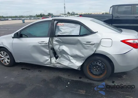 2014 Toyota Corolla Le z USA, uszkodzony, nr VIN 2T1BURHE2EC064605